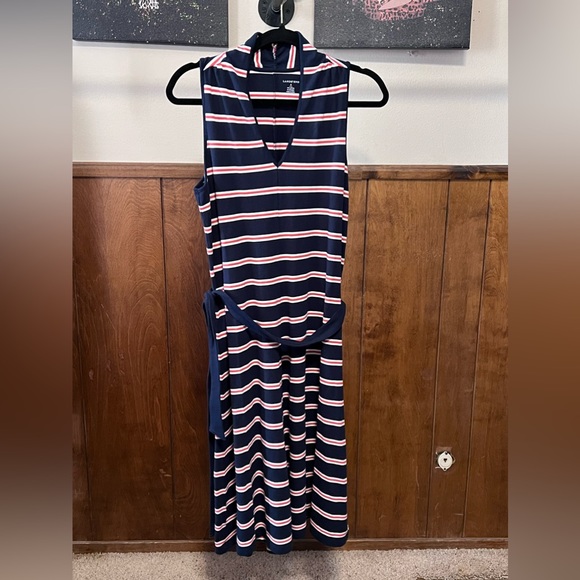 Lands end striped preppy jersey dress - Picture 1 of 4